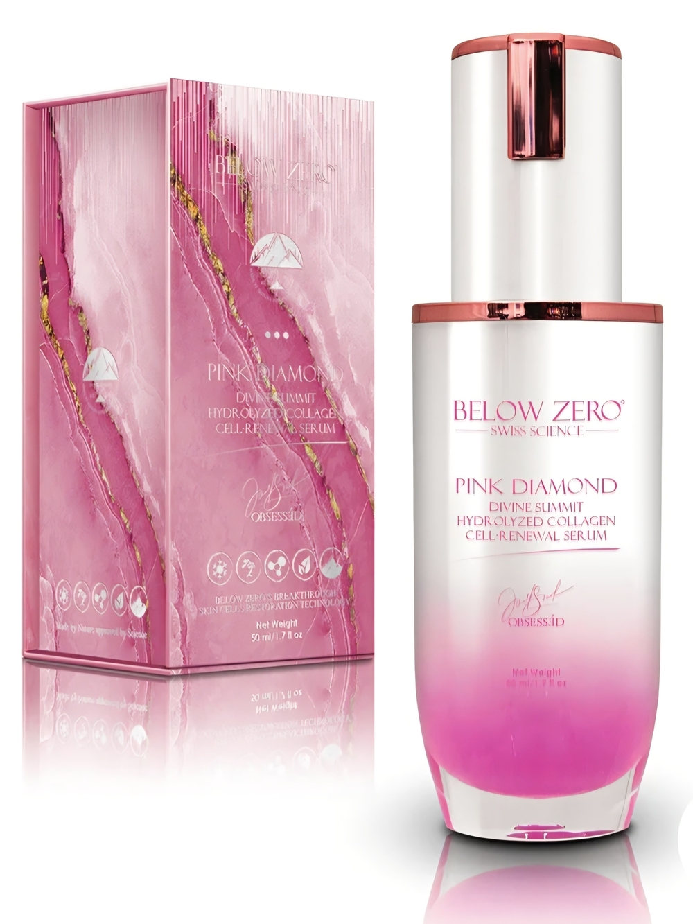 Diamond Supply Co. Pink Gradient Hydrating Collagen Serum
